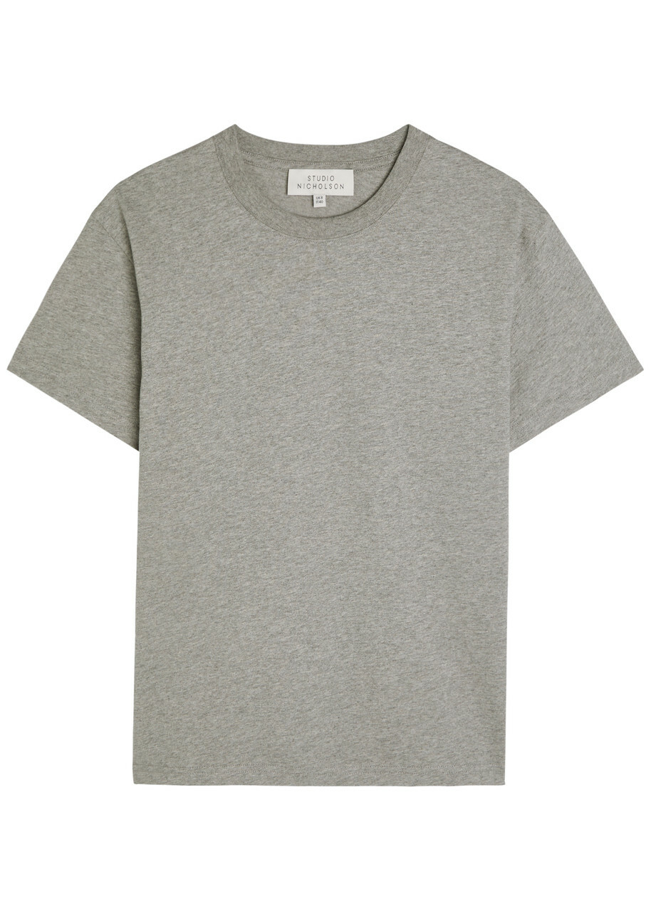 Studio Nicholson Perfect Cotton T-shirt Light Grey