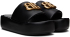 Balenciaga Black Rise Sandals