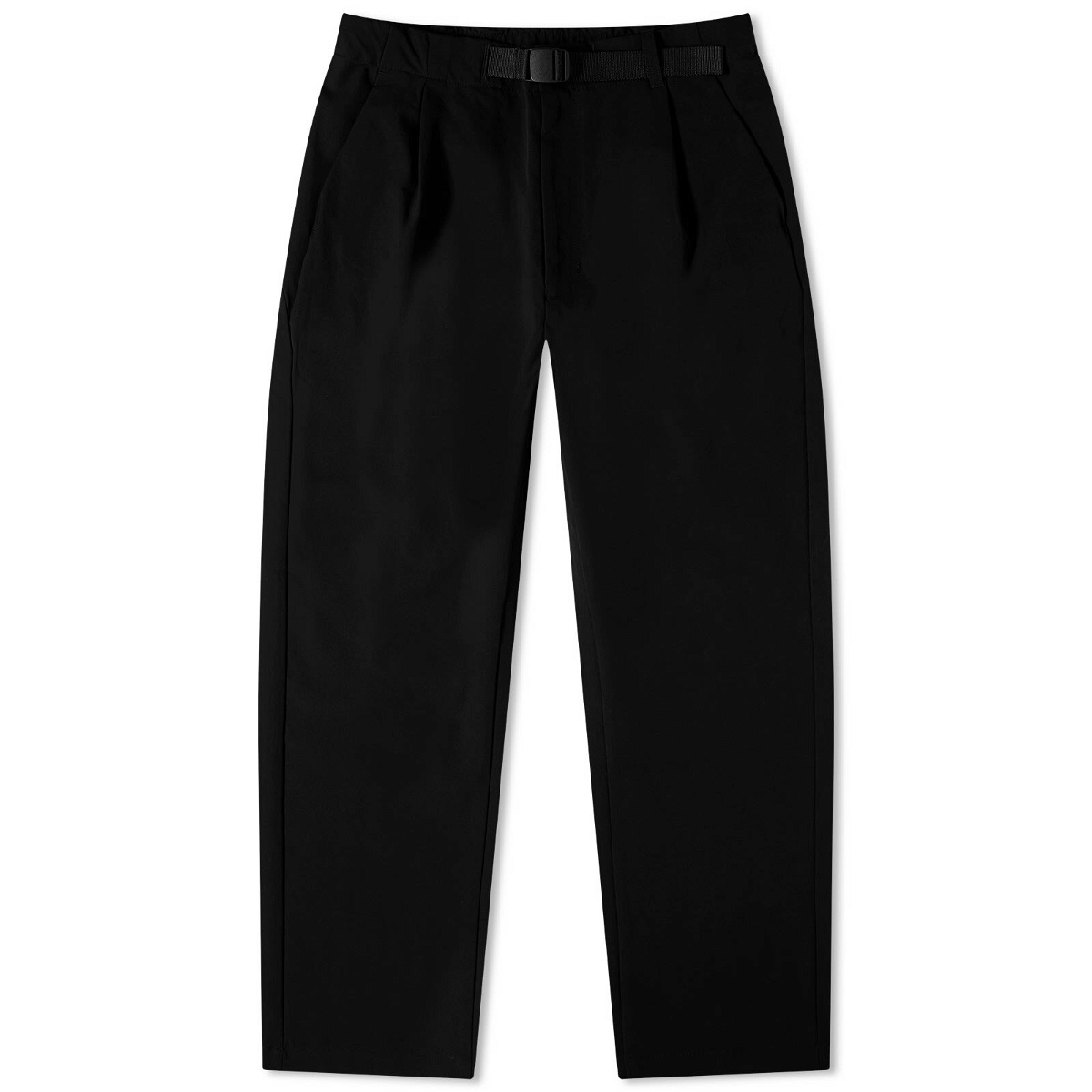 Goldwin Men's One Tuck Tapered Stretch Pant in Black Goldwin