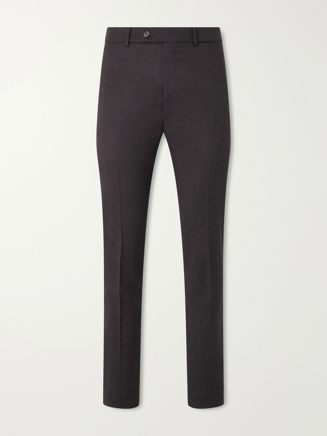Slowear - Incotex Tapered Wool-Blend Flannel Trousers - Brown