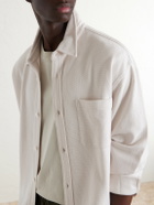 FRAME - Waffle-Knit Cotton Shirt - Neutrals