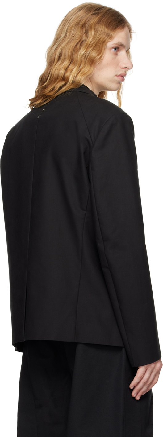 CARNET-ARCHIVE Black Architectural Tailored Blazer