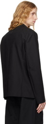 CARNET-ARCHIVE Black Architectural Tailored Blazer