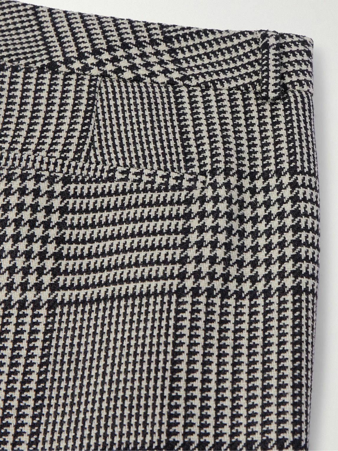 Valentino Garavani - Straight-Leg Prince of Wales Checked Wool Suit Trousers - Gray