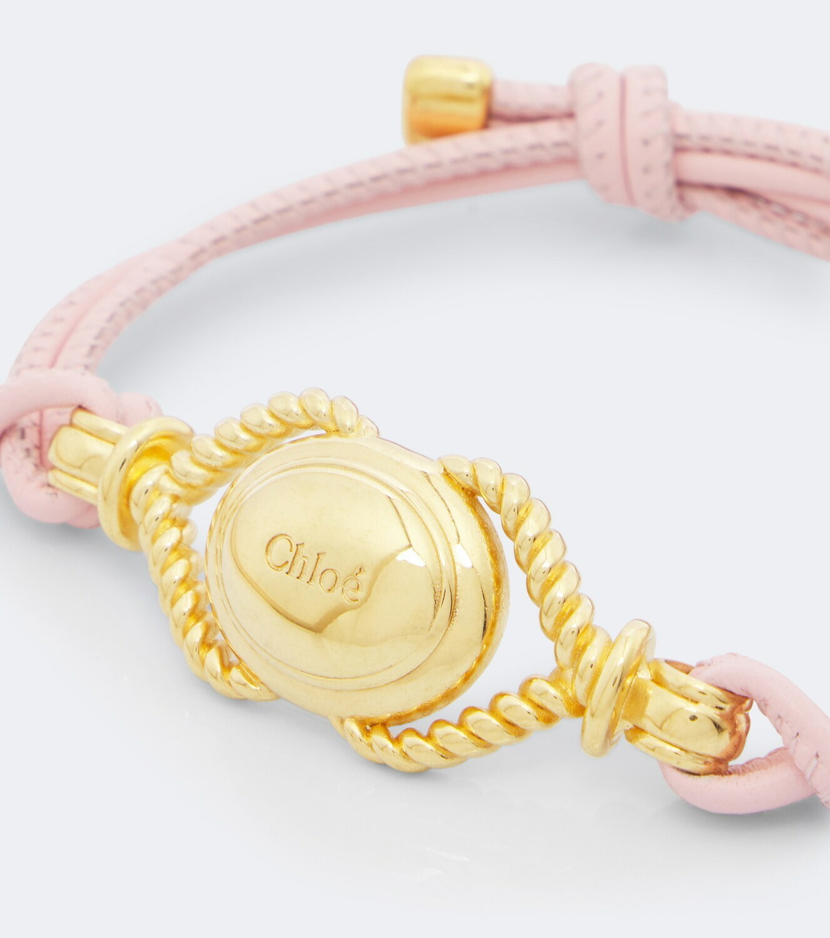 Chloé Leather-trimmed bracelet