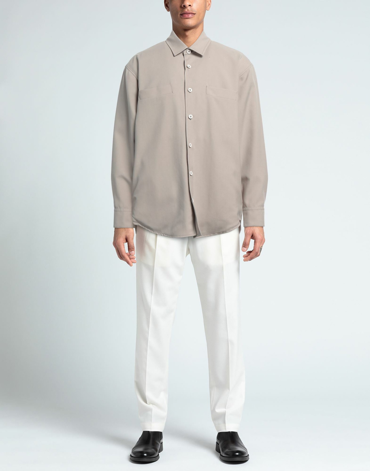 Lardini Mens Shirt in Beige