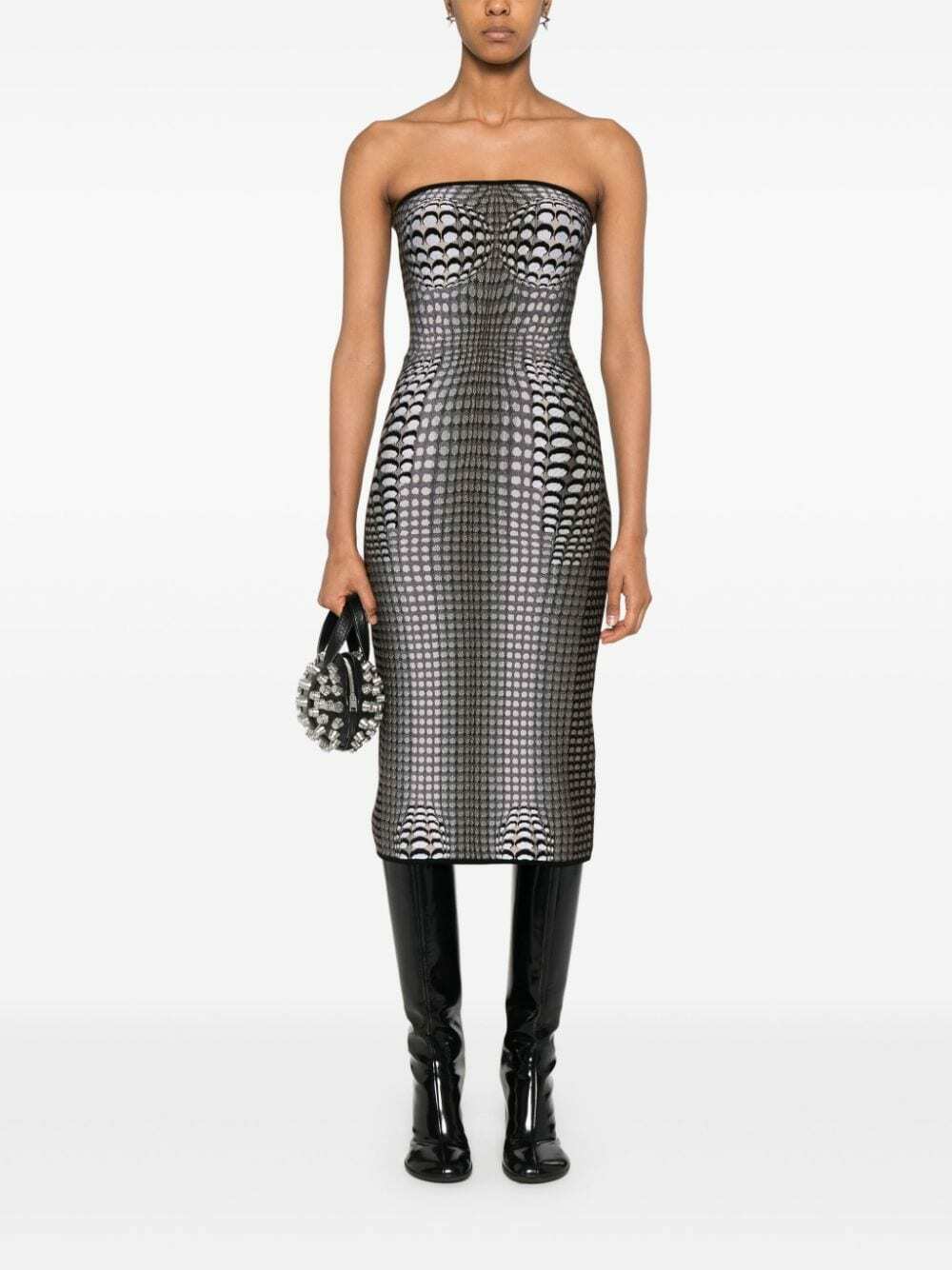 MARINE SERRE - Moon Midi Tube Dress Marine Serre