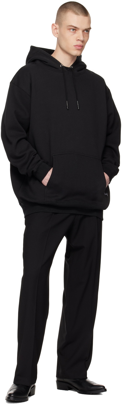 N.Hoolywood Black Embroidered Hoodie