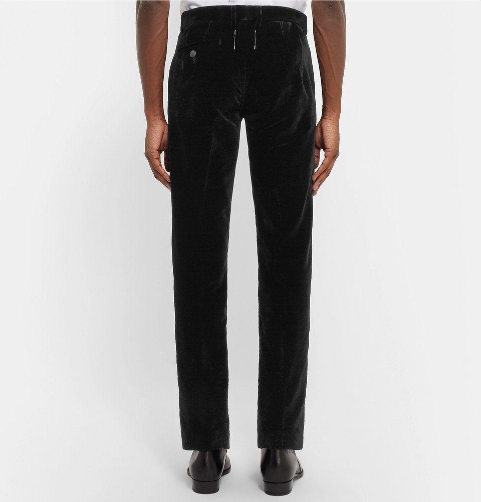 Buy Tommy Hilfiger men modern fit velvet dress pants black Online | Brands  For Less