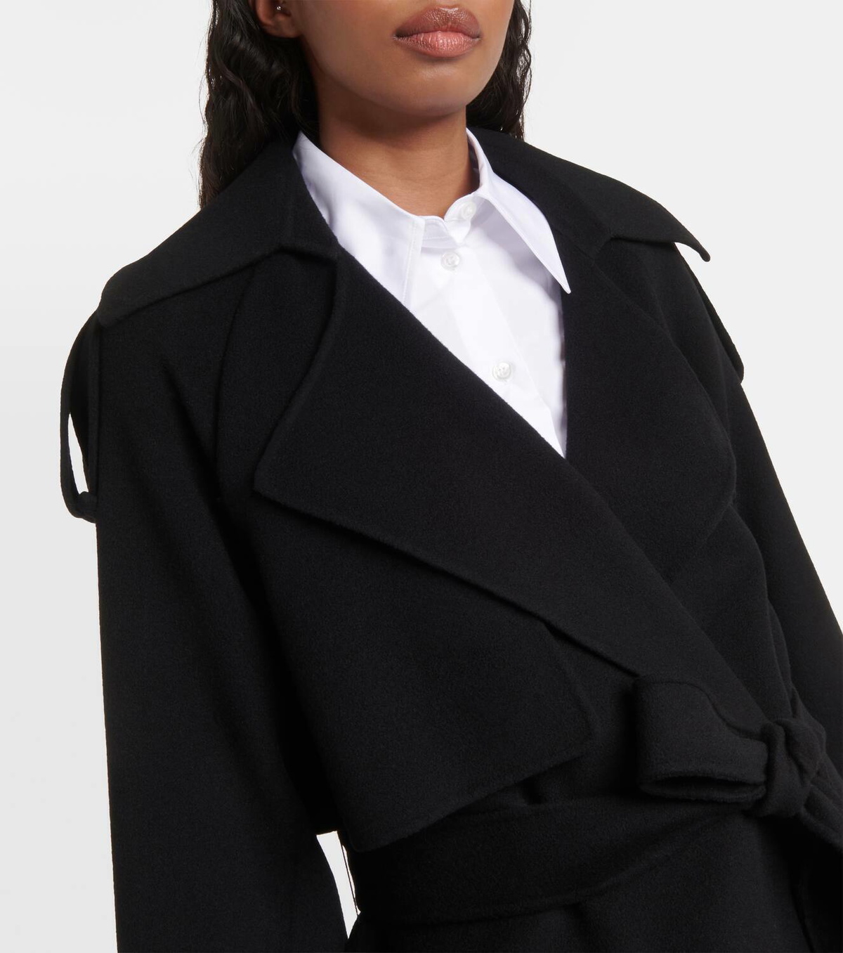 Sportmax Fiore wool wrap coat Sportmax
