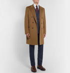 Kingsman - Double-Breasted Cashmere and Wool-Blend Overcoat - Brown