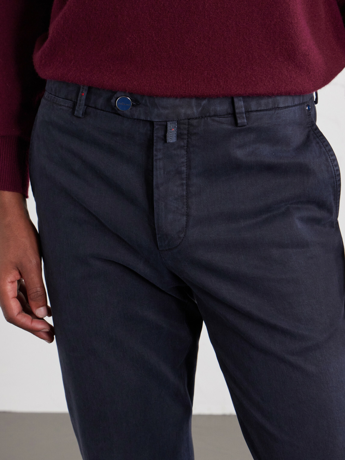 Kiton - Straight-Leg Lyocell-Blend Trousers - Blue