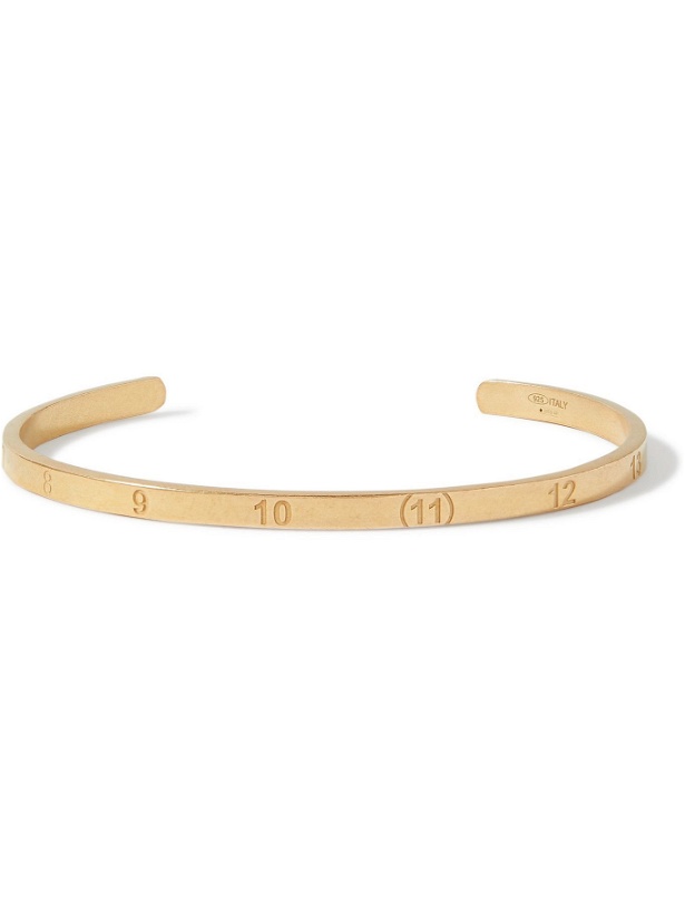 Photo: Maison Margiela - Engraved Gold-Plated Cuff - Gold