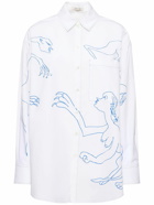 GAUCHERE - Oversize Printed Cotton Poplin Shirt