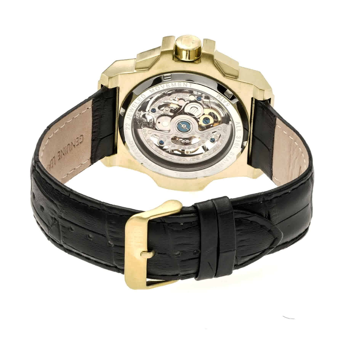 Reign Commodus Automatic Black Dial Mens Watch REIRN4004
