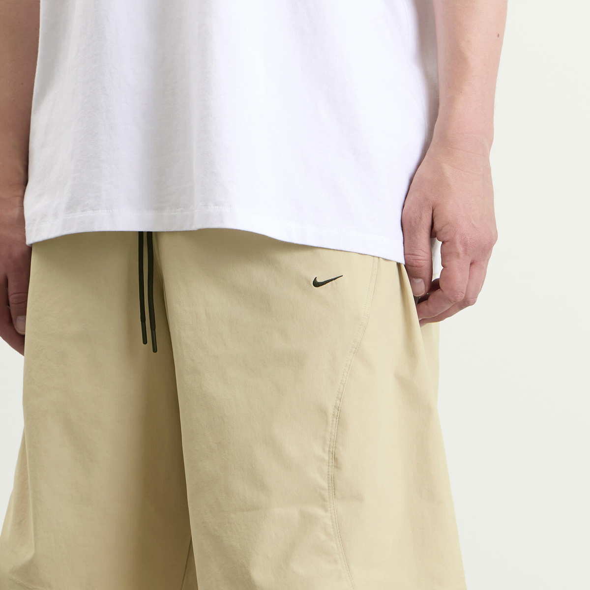 Nike Men's Tech Helios Sun Short in Desert Khaki/Black