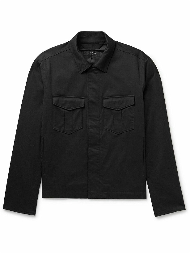 Photo: Rag & Bone - Archive Garage Slim-Fit Cotton-Blend Jacket - Black