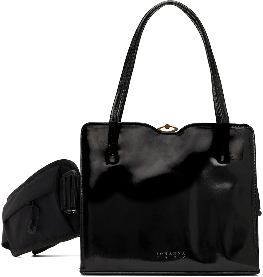 JOHANNA PARV Black Re-Purposed 50's Vintage Belt Bag