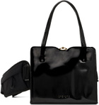 JOHANNA PARV Black Re-Purposed 50's Vintage Belt Bag