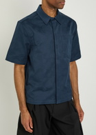 Casablanca Monogram Cotton Shirt Navy