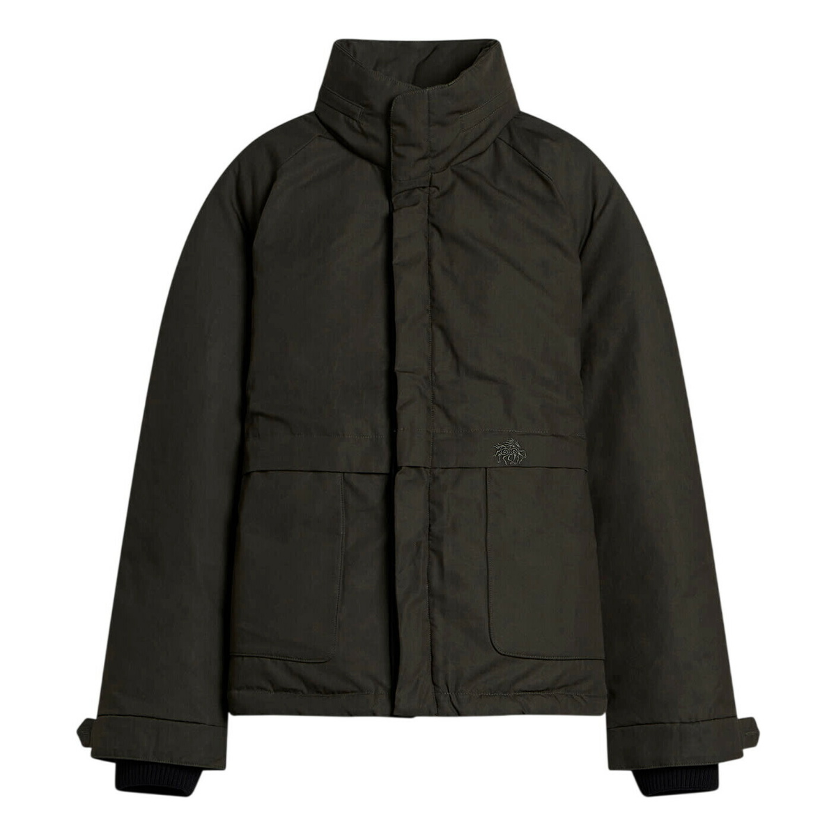 Ranra Men's Epitome Shiny Nylon Overshirt in Green RANRA