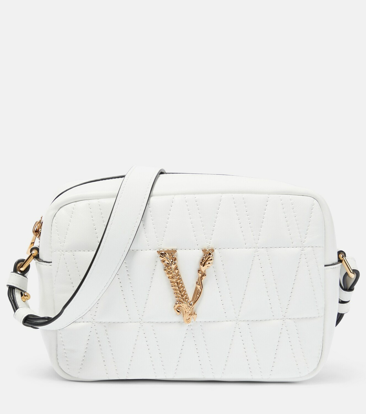 Versace Virtus quilted leather crossbody bag Versace