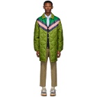 Gucci Green Quilted GG Coat