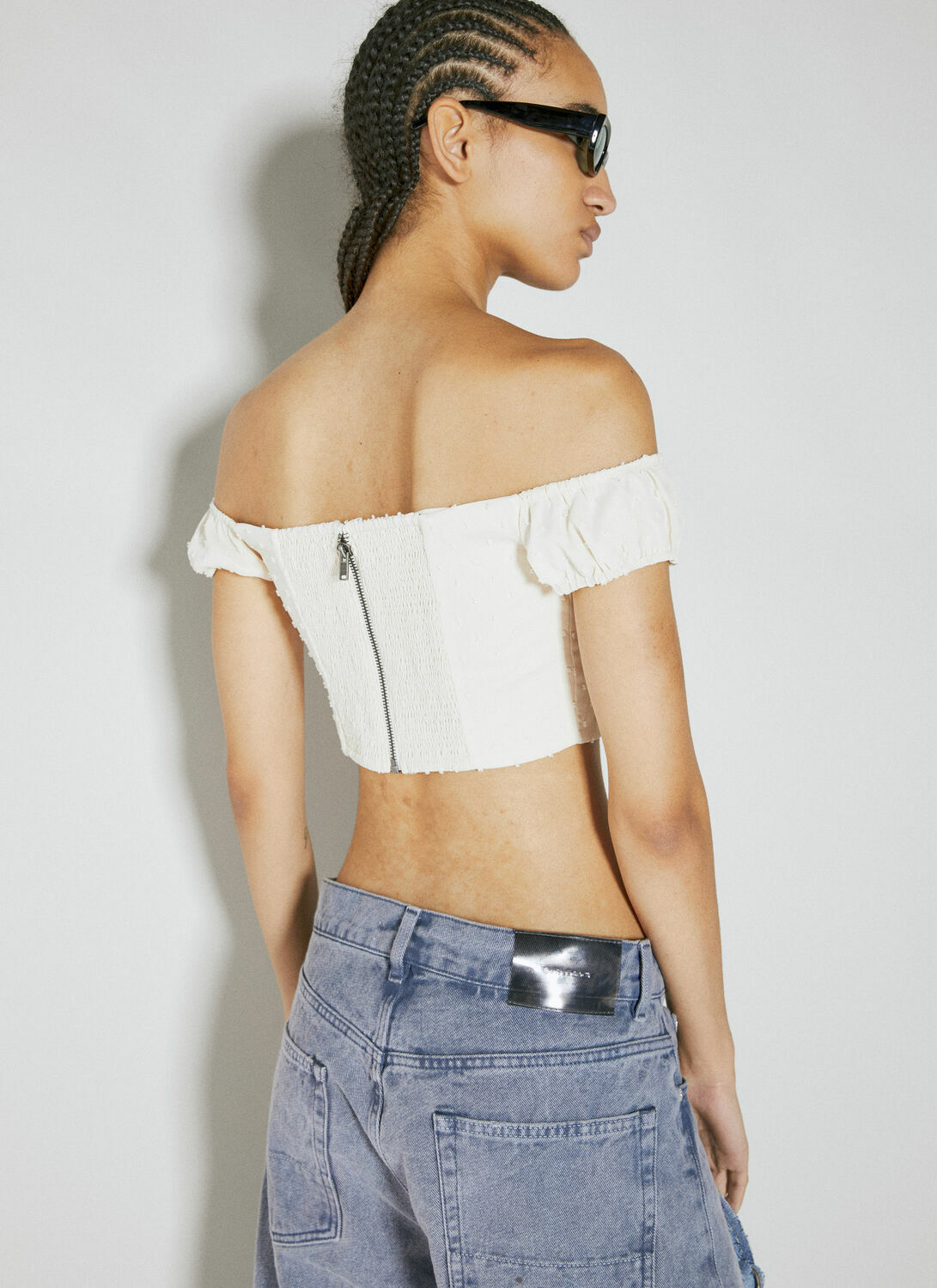 Guess USA Lace Corset Crop Top