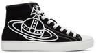 Vivienne Westwood Black Plimsoll High Sneakers