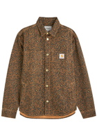 Carhartt Wip Conro Leopard-print Canvas Overshirt Brown