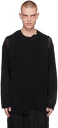 Yohji Yamamoto Black Layered Sweater