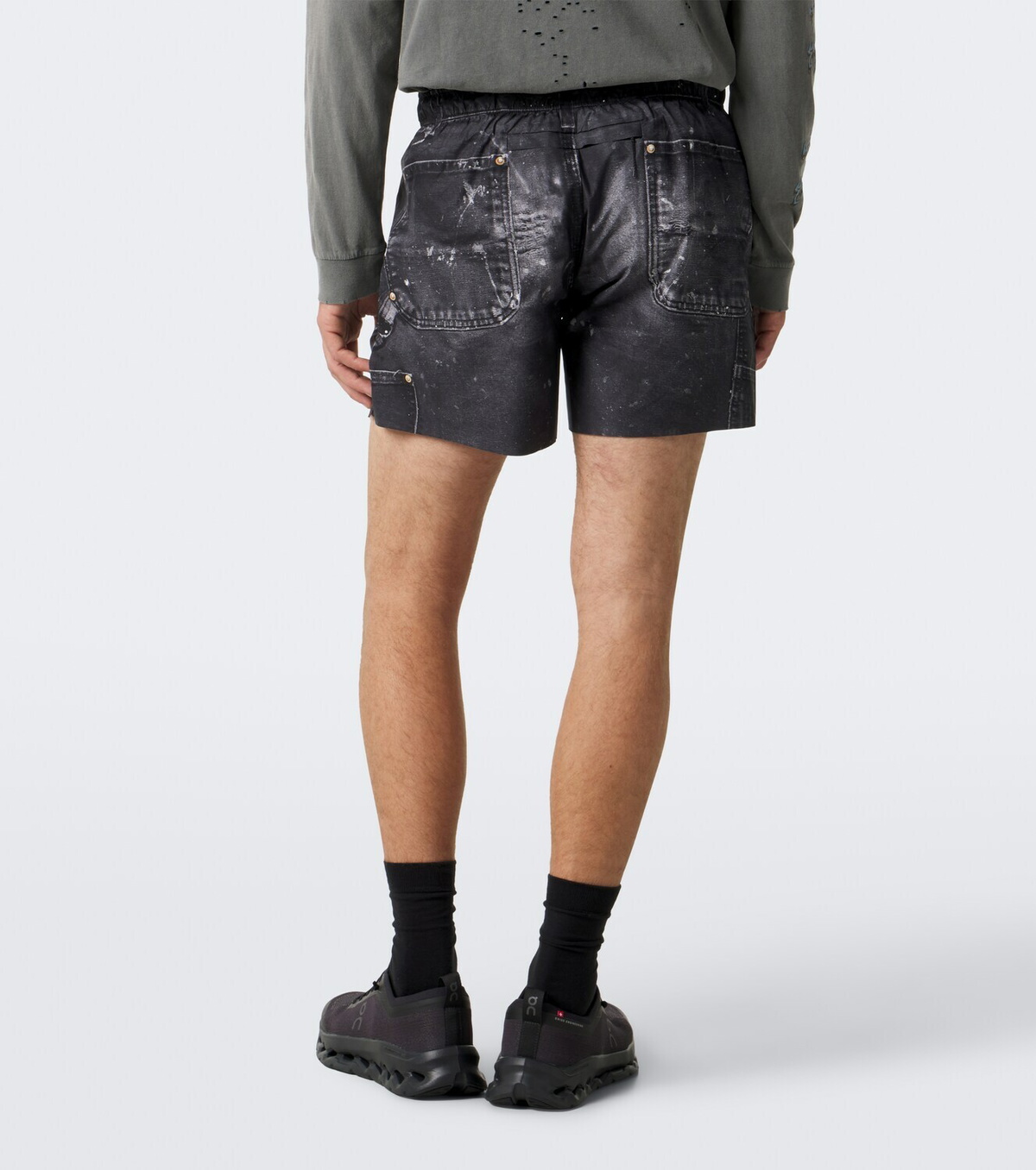 Satisfy Printed technical shorts