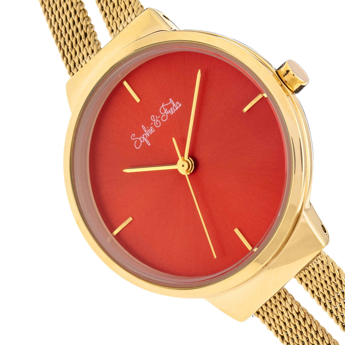 Sophie And Freda Sedona Quartz Orange Dial Ladies Watch SF5304