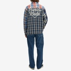 Human Made Men's Crazy Check L/S Shirt in Blue
