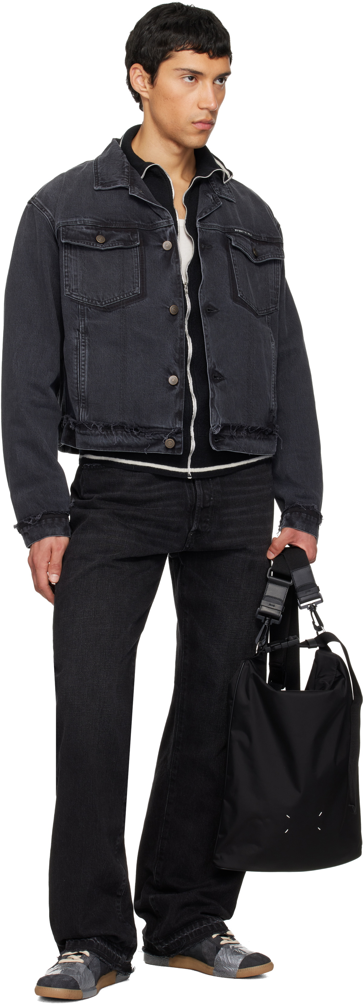 Maison Margiela Black High Tech Roll Up Backpack