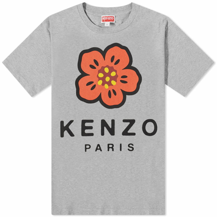 Photo: KENZO Paris Men's Kenzo Logo Print T-Shirt in Pearl Grey