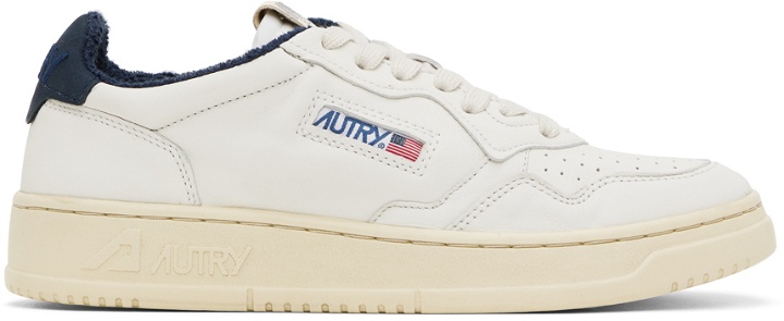 Photo: AUTRY White & Navy Medalist Low Sneakers