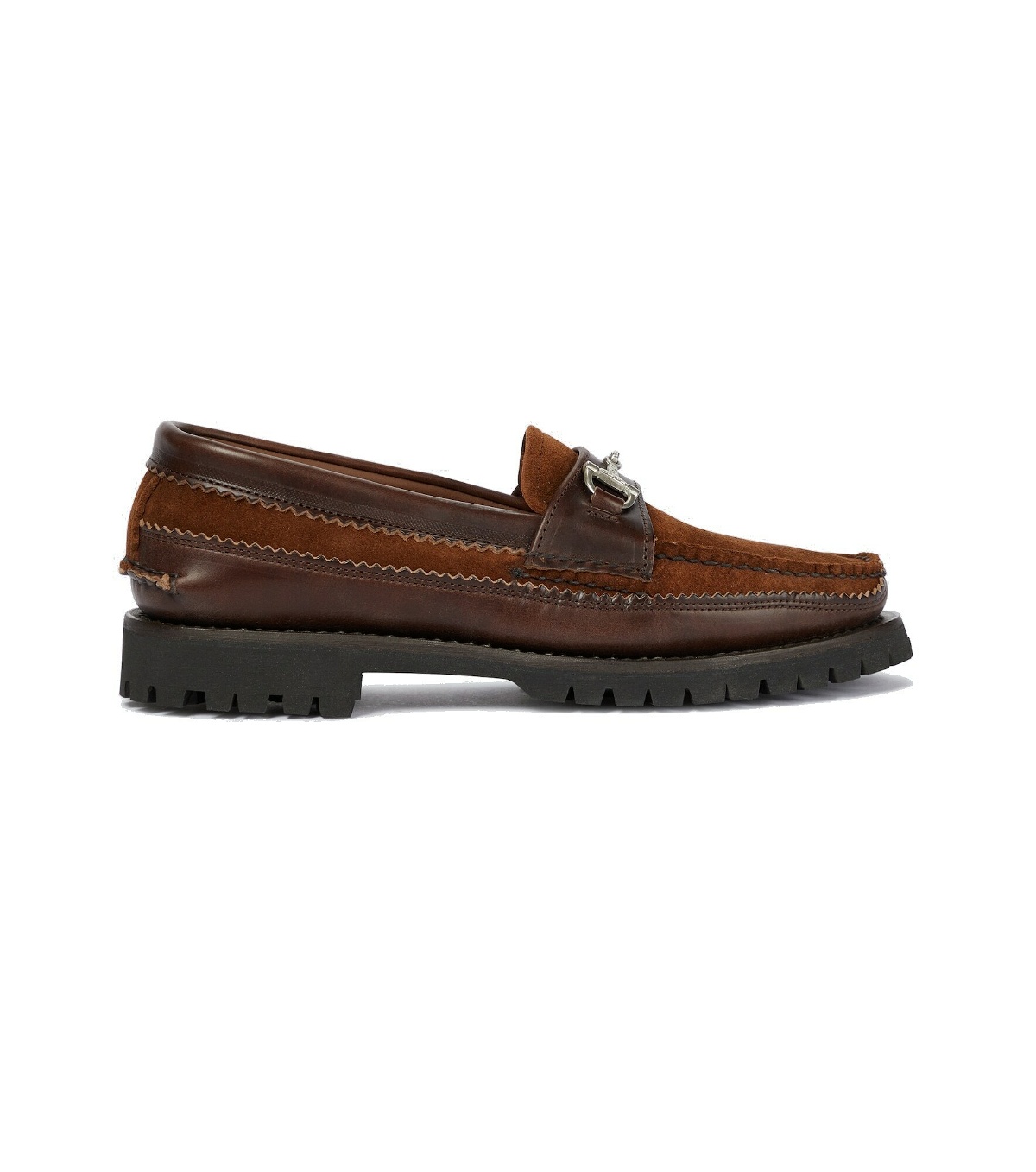 Yuketen - Bit leather and suede loafers Yuketen