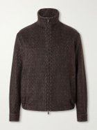 Altea - Arden Herringbone Blouson Jacket - Brown