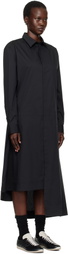 Y-3 Black Shirt Midi Dress