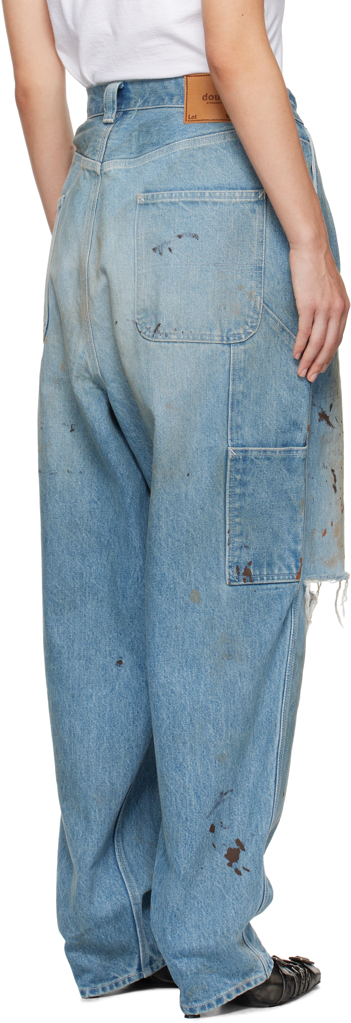 doublet Blue Painter Jeans