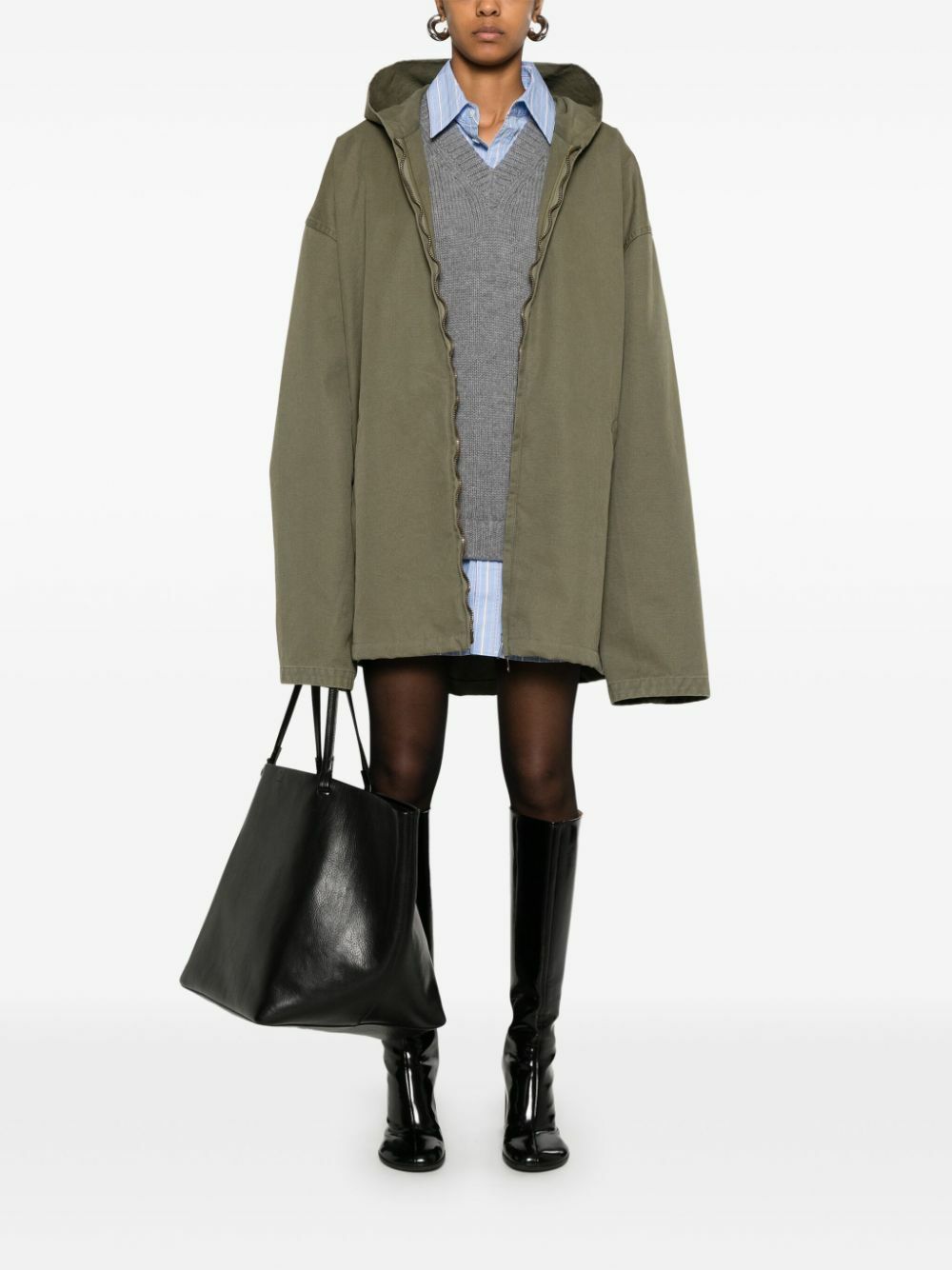 Balenciaga Hooded Zip-Up Jacket