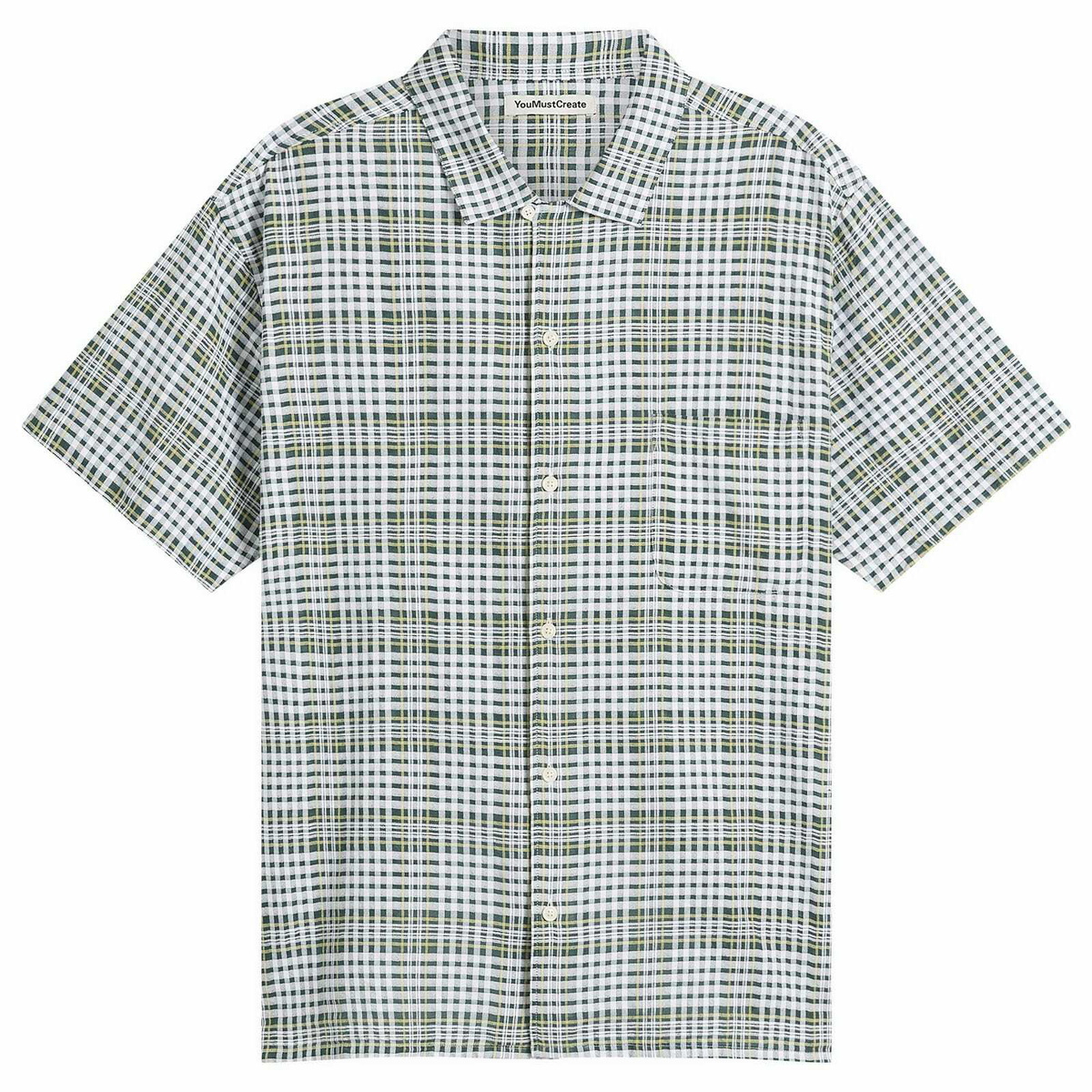 YMC Men's Cotton Check Malick Shirt in Multi