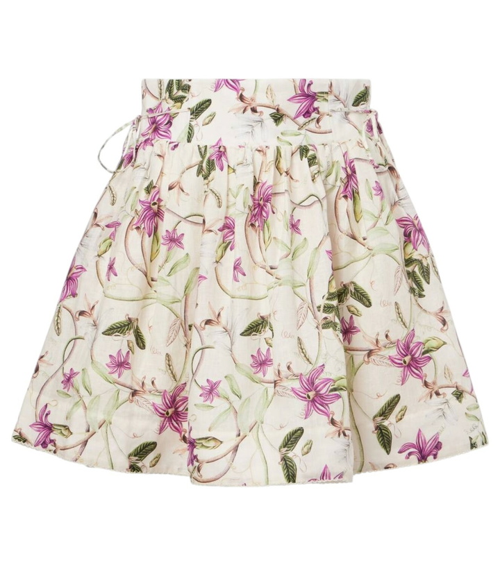 Photo: Agua by Agua Bendita Floral linen shorts