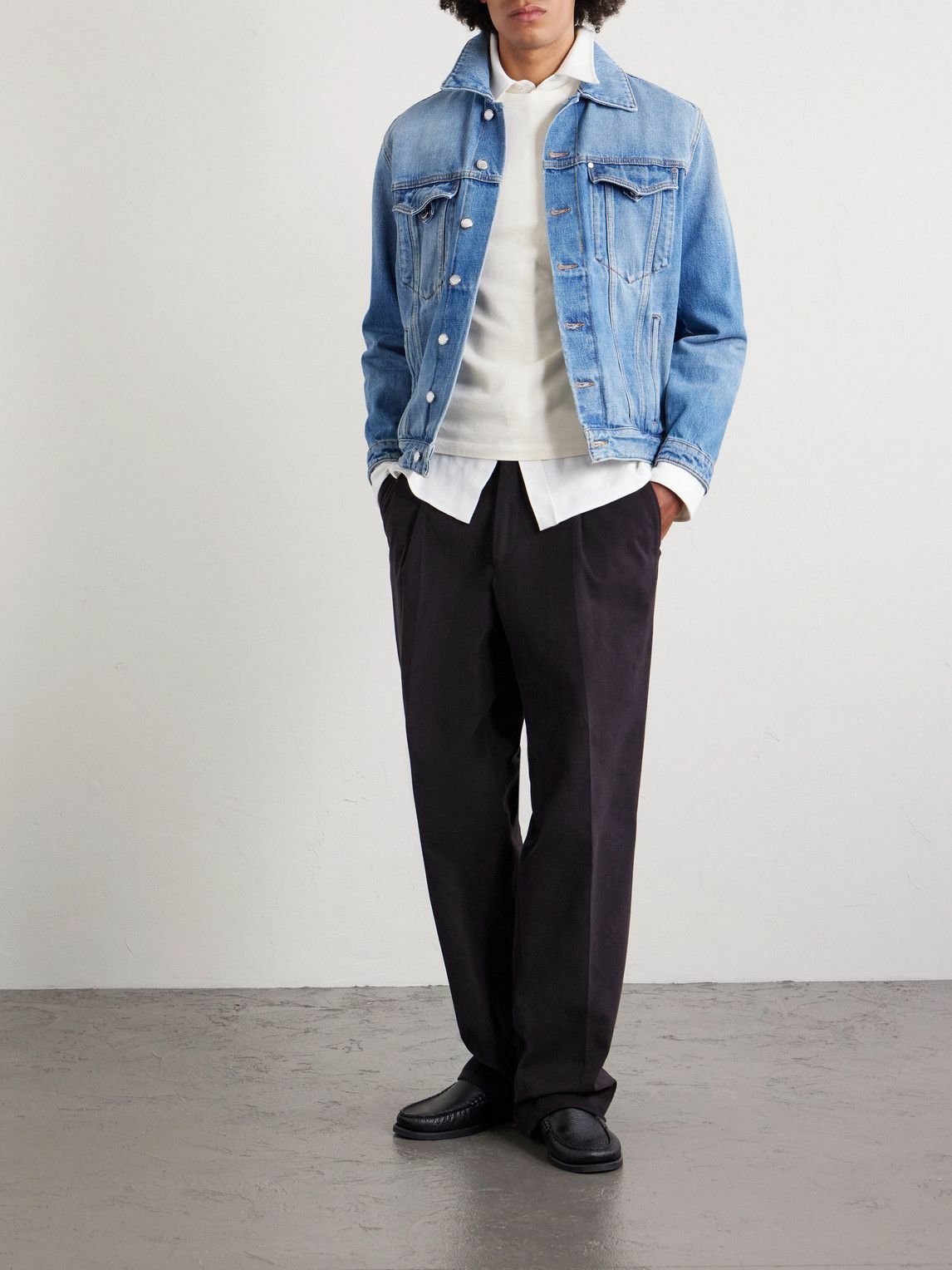 UMIT BENAN - Kevin Faded Denim Jacket - Blue