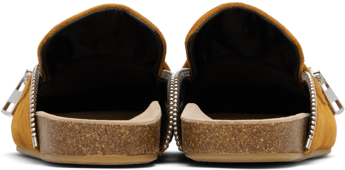【関税込み】JW Anderson タン Biker レザー ローファーミュール JW Anderson Tan Leather Biker Slip-on Loafers JW Anderson