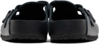 Birkenstock Black Narrow Boston Slip-on Loafers
