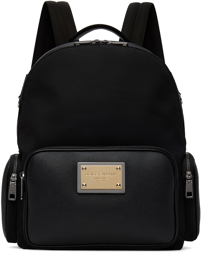 Photo: Dolce & Gabbana Black Nylon & Calfskin Backpack