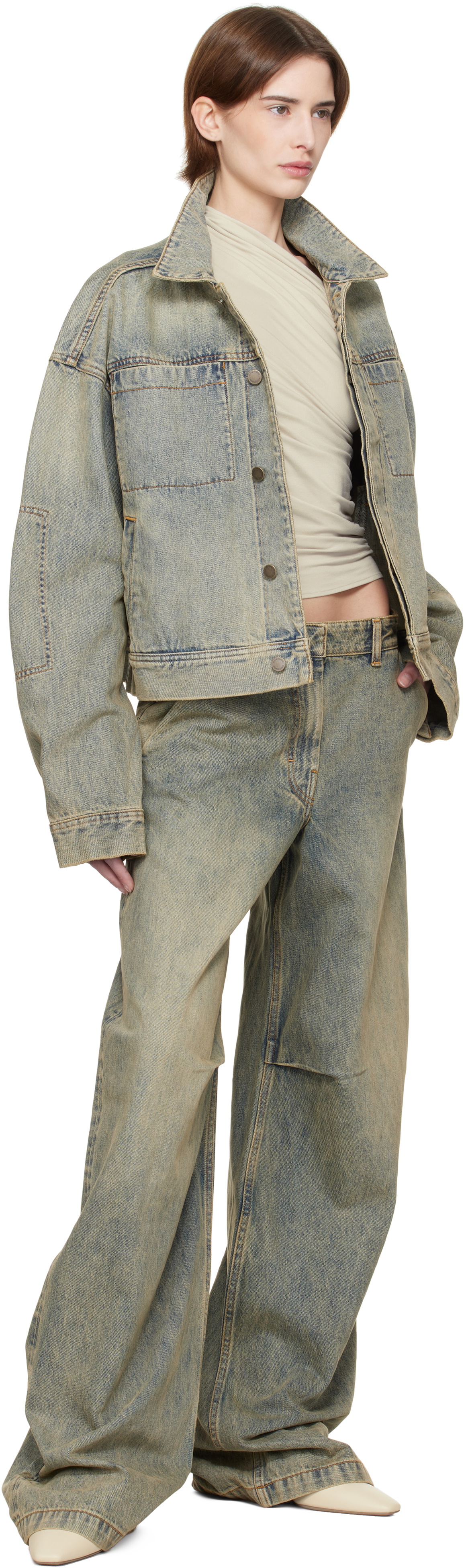 Entire Studios Blue Gem Denim Jacket