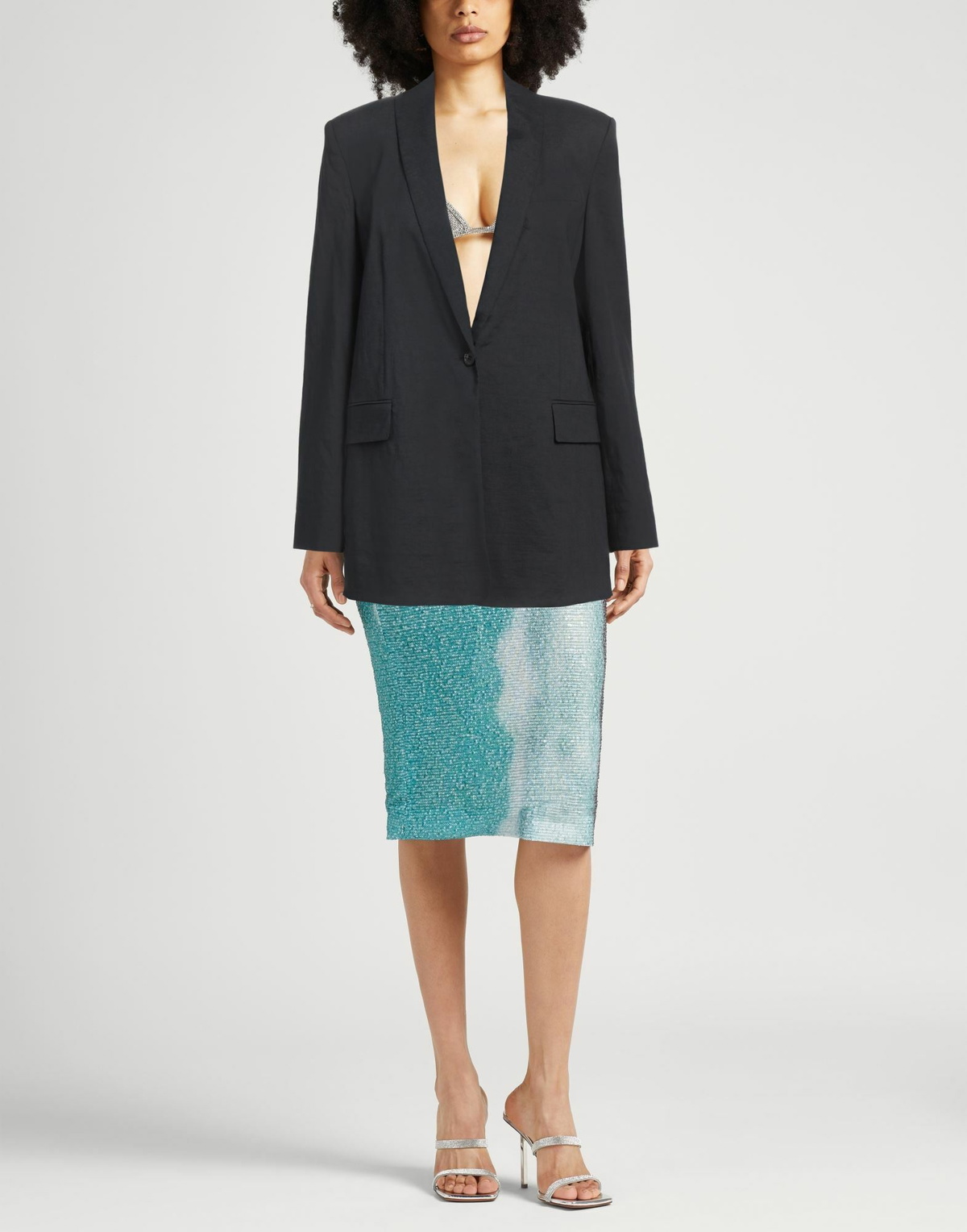 Theory Womens Blazer Charcoal